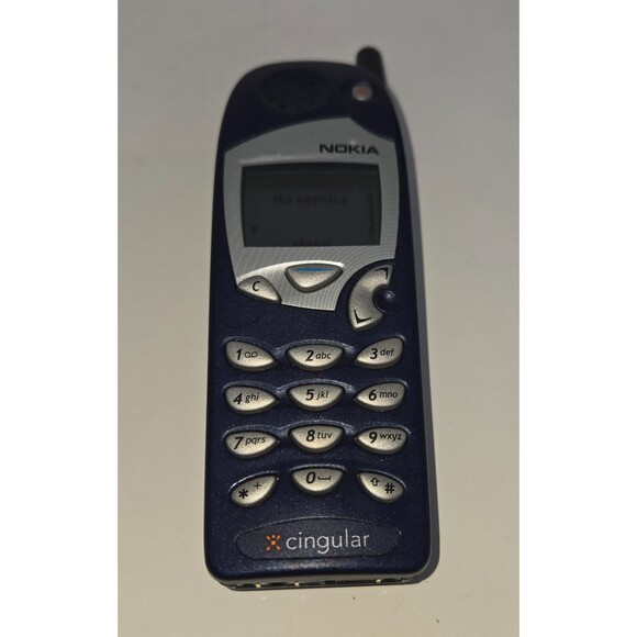 Nokia 6010 Cellphone Lot 2 Phones Cingular Wireless Navy Blue Bundle Sleeve - Picture 13 of 16